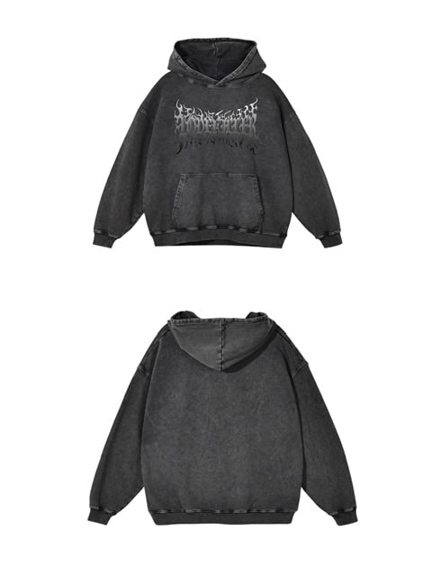 【LOVE KILLER】Graphic black letter logo hoodie
