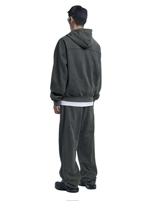 【NOMANUAL】M.L HOODED ZIP-UP / 【ノーマニュアル】ジップアップ長袖パーカー