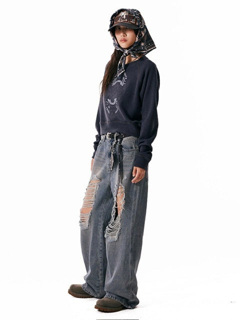 【AAKAM】Eagle Printed Knit / 【アーカム】イーグルプリント長袖ニット