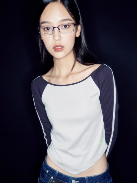 【runningHIGH】SPORTS SLIM RAGLAN TEE