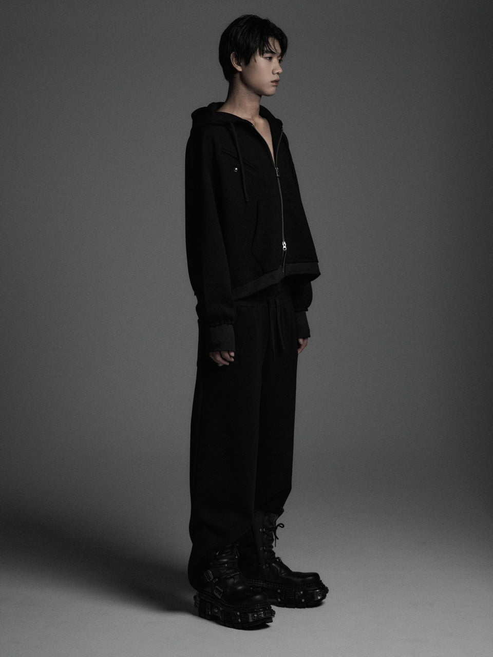 【Rosen Kreuz】the taste“V” WIDE OVERFIT SET UP PANTS