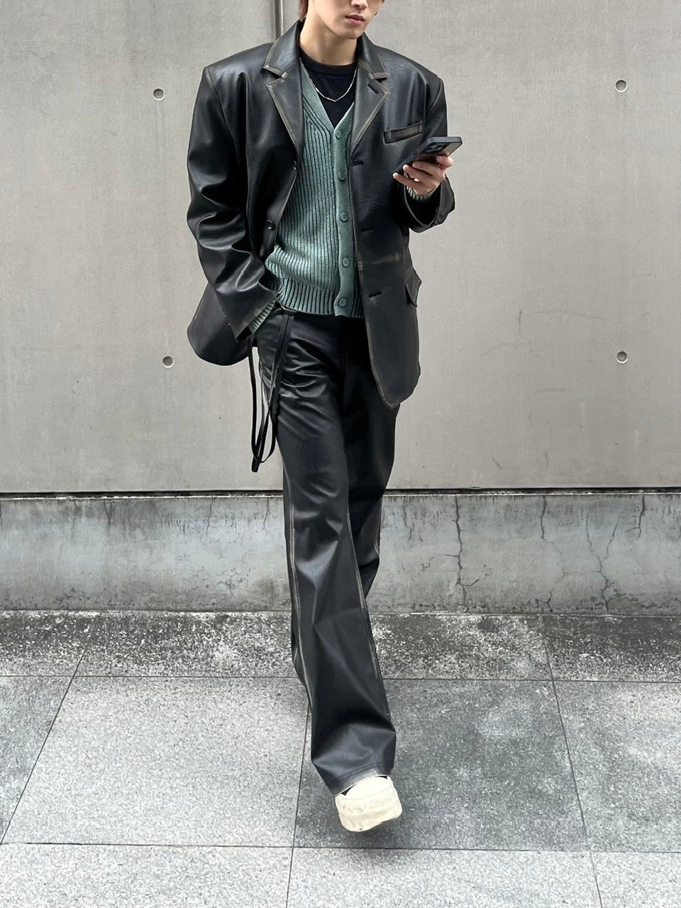 【Chikashitsu +】dirty wash cotton cardigan (3color) / 【チカシツプラス】ダーティウォッシングコットンクロップカーディガン