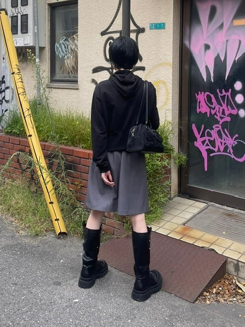 受注制【oaks】design double zip up hoodie (2color)