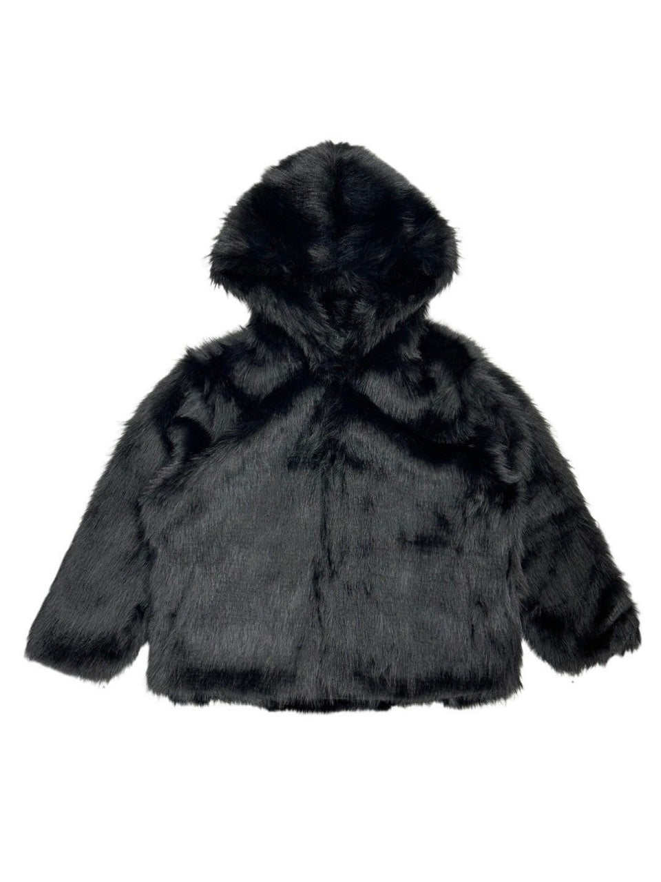 受注制【Chikashitsu +】hooded cropped fur blouson (2color)