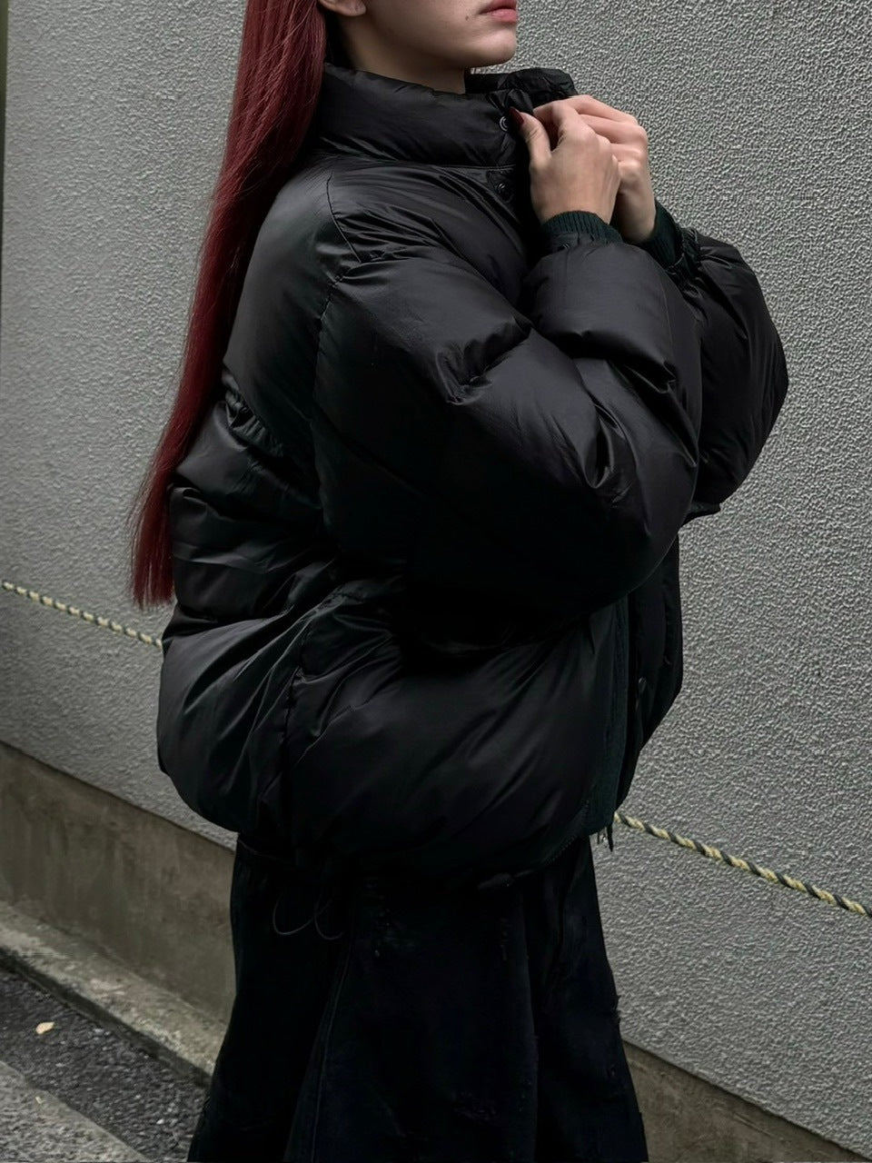 受注制【Chikashitsu +】unisex padding heat jacket (3color)