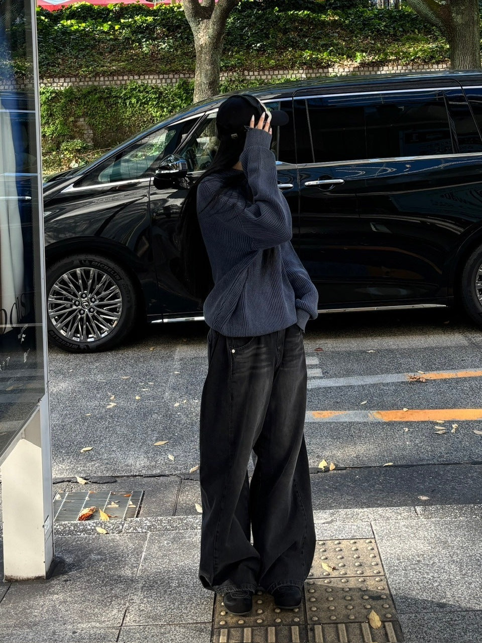 【Chikashitsu +】vintage wash damage knit (3color) / 【チカシツプラス】ビンテージウォッシュダメージ長袖ニット