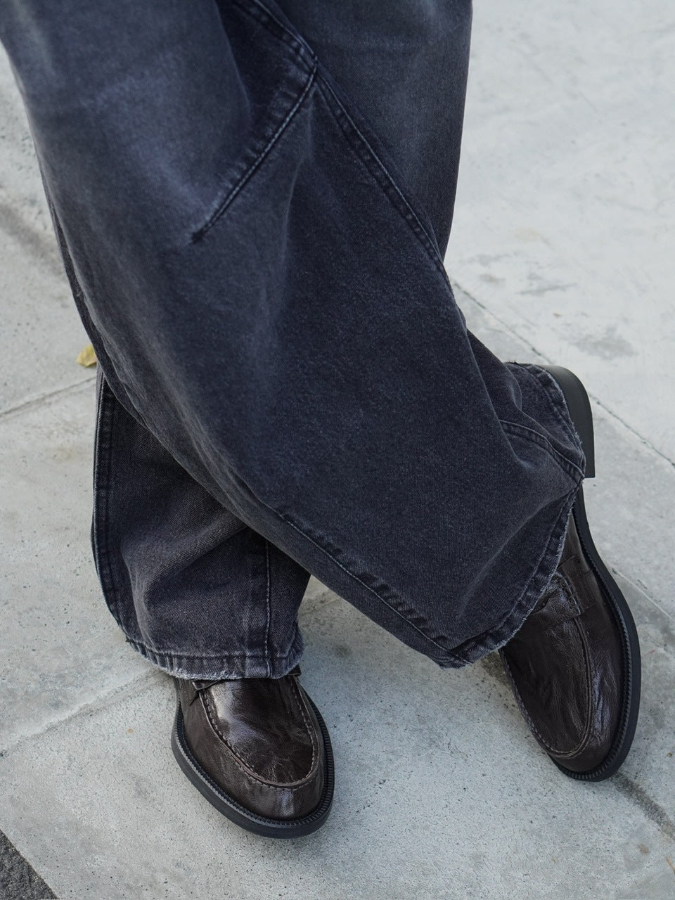 東京店WEB限定【Chikashitsu +】basic leather loafer (2color