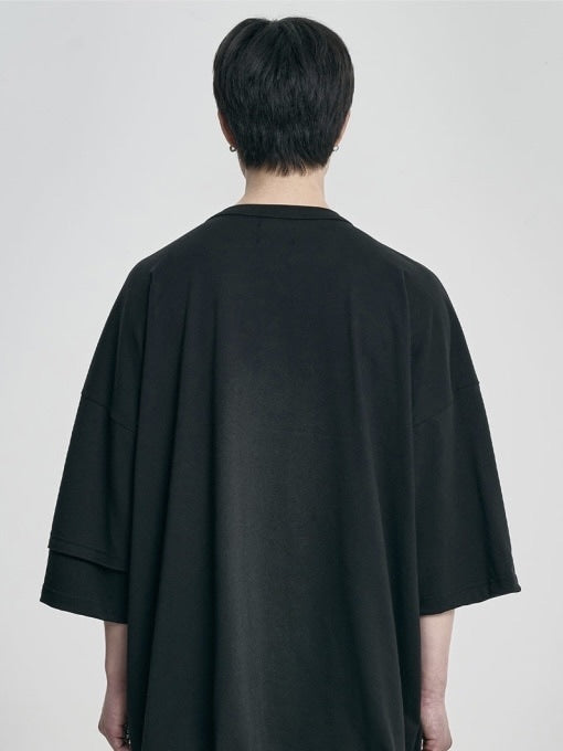 【AJOBYAJO】Tri Logo Mixed T-Shirt