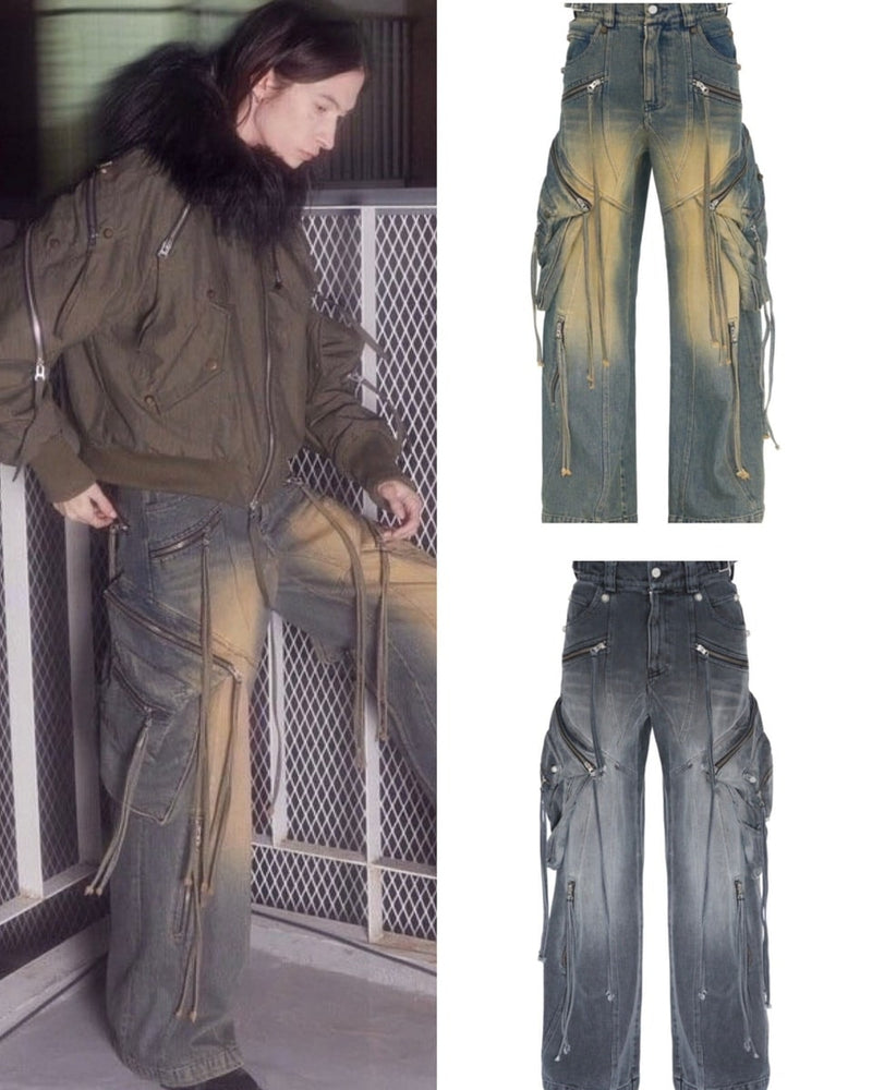 【SURGERY】oblique cargo jeans / 【サージェリー】カーゴデニムパンツ