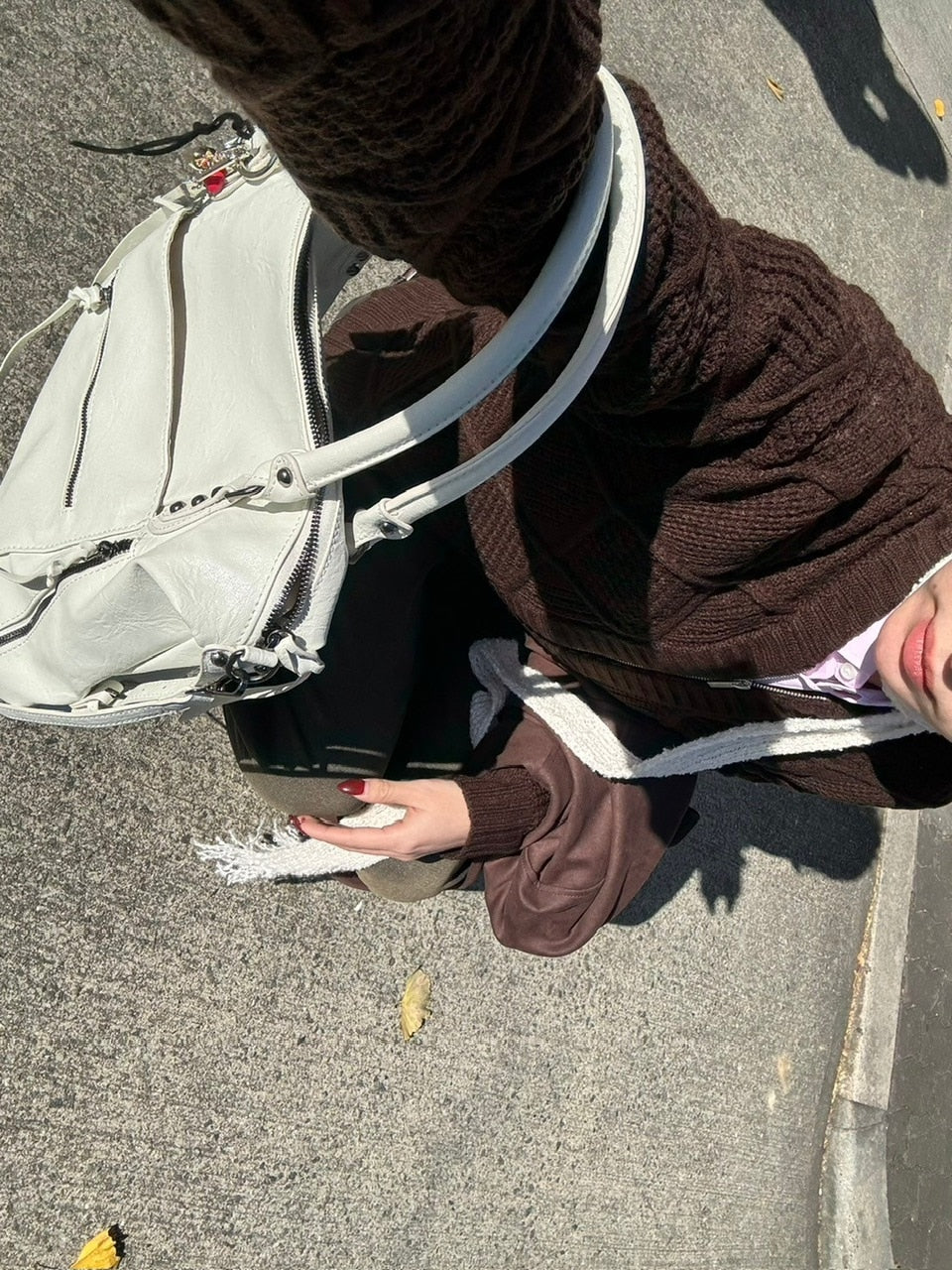 受注制【Chikashitsu +】multi pocket eco leather big bag