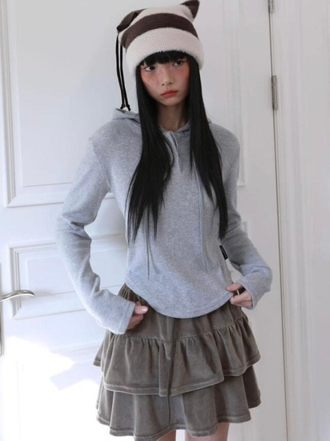 【Uglyshadow】BASIC CROP HOODIE