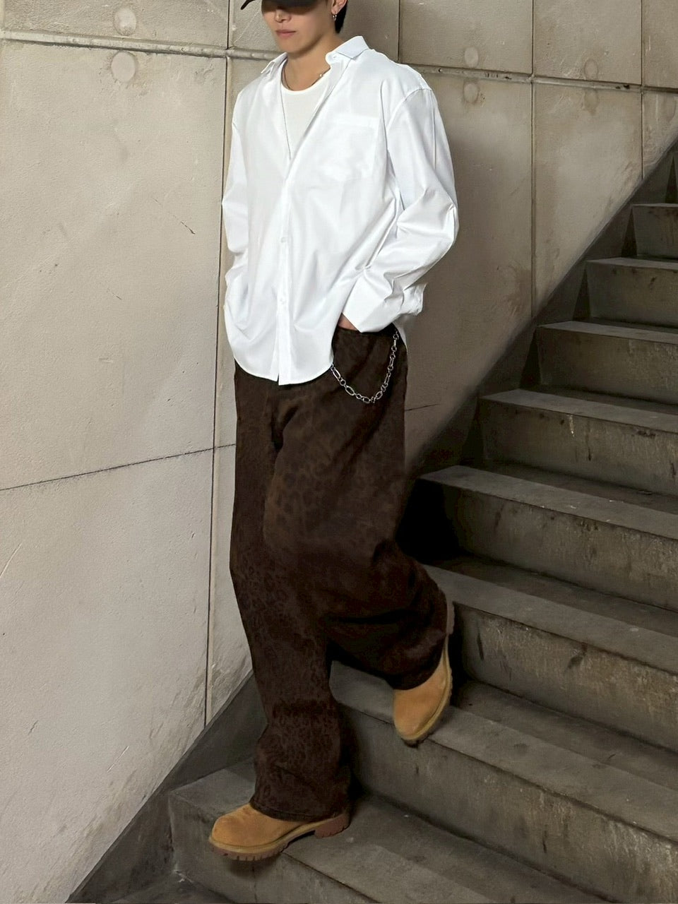 【Chikashitsu +】basic cotton shirt (3color)