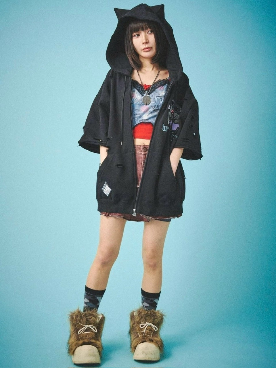 【GALFY】病みに染まりし反戦パーカー