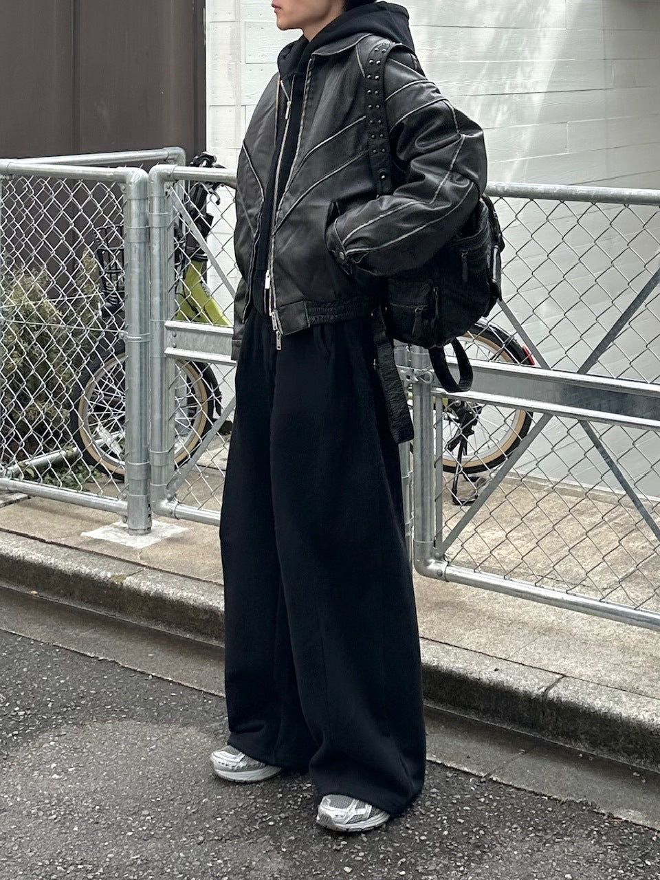 大阪店WEB限定受注制【Chikashitsu +】leather studs backpack