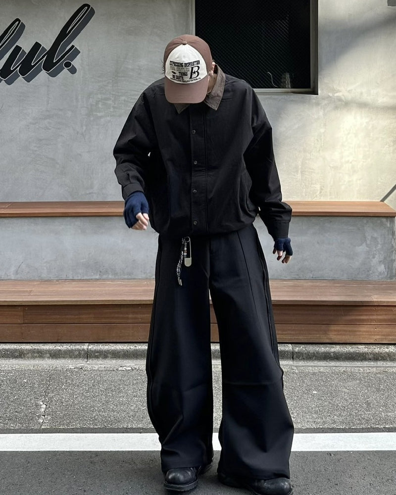 【youll】2tuck slit curve slacks