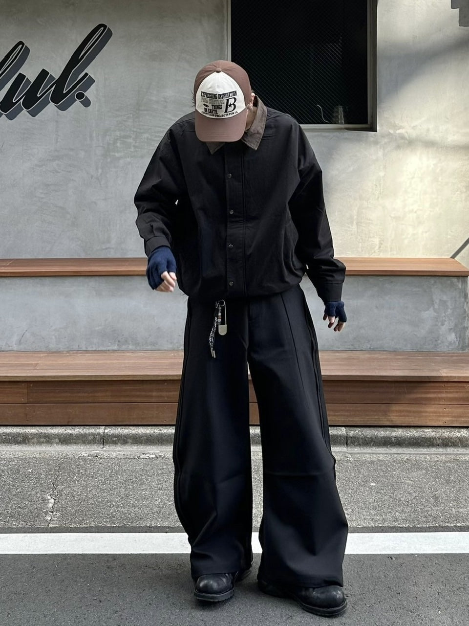 【youll】2tuck slit curve slacks