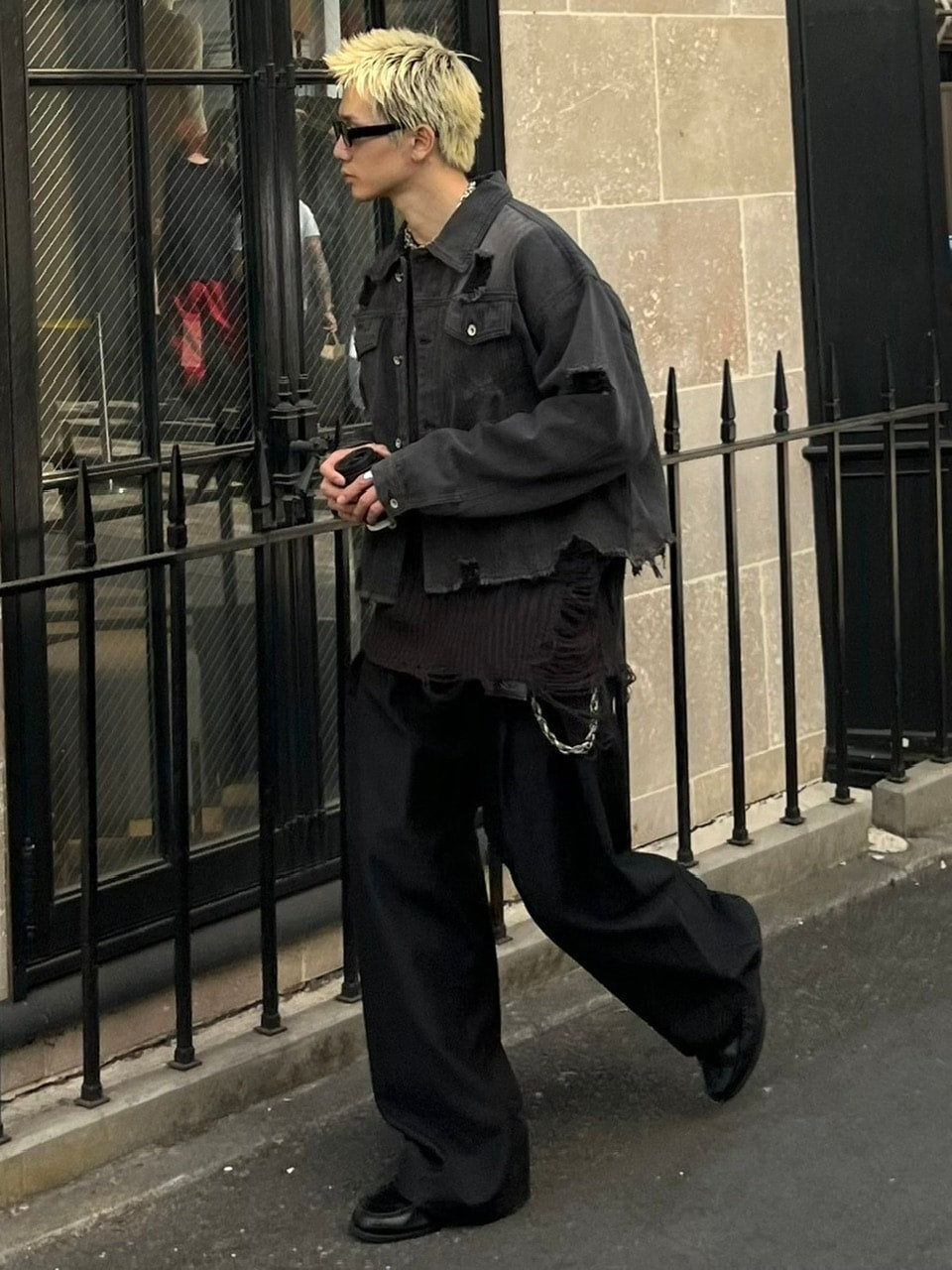 大阪店WEB限定受注制【Chikashitsu +】double tuck balloon slacks (2color)