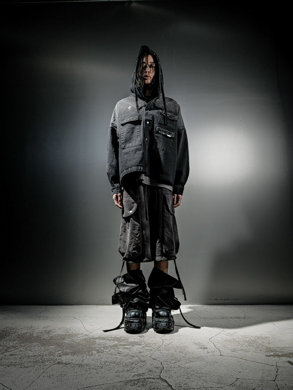 【DIG YOUR OWN GRAVE】【XU DOG】LACEUPSHORTS DIG YOUR OWN GRAVE】FULL ZIP SHORTS – PRESSING WEB SHOP
