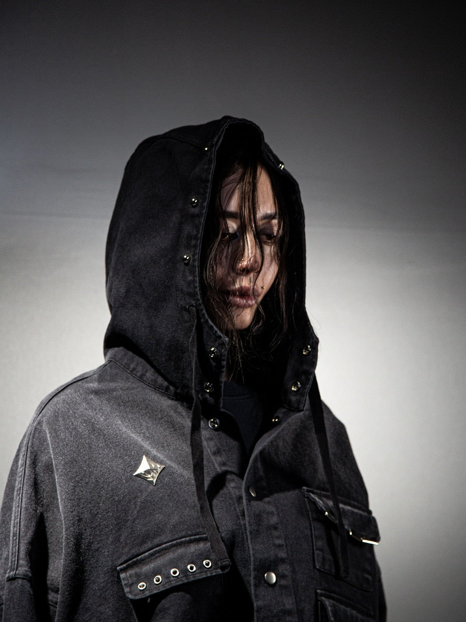 【DIG YOUR OWN GRAVE】PAILOT DENIM HOODIE CUSTOM