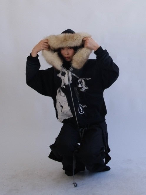 【haveyoudiedbefore?】Mycelium V3 Fur Hoodie