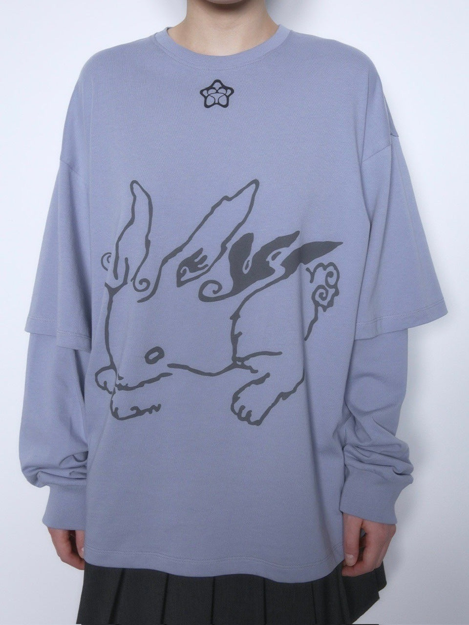 【TUOMIO】BUNNY LAYERED LONG SLEEVES