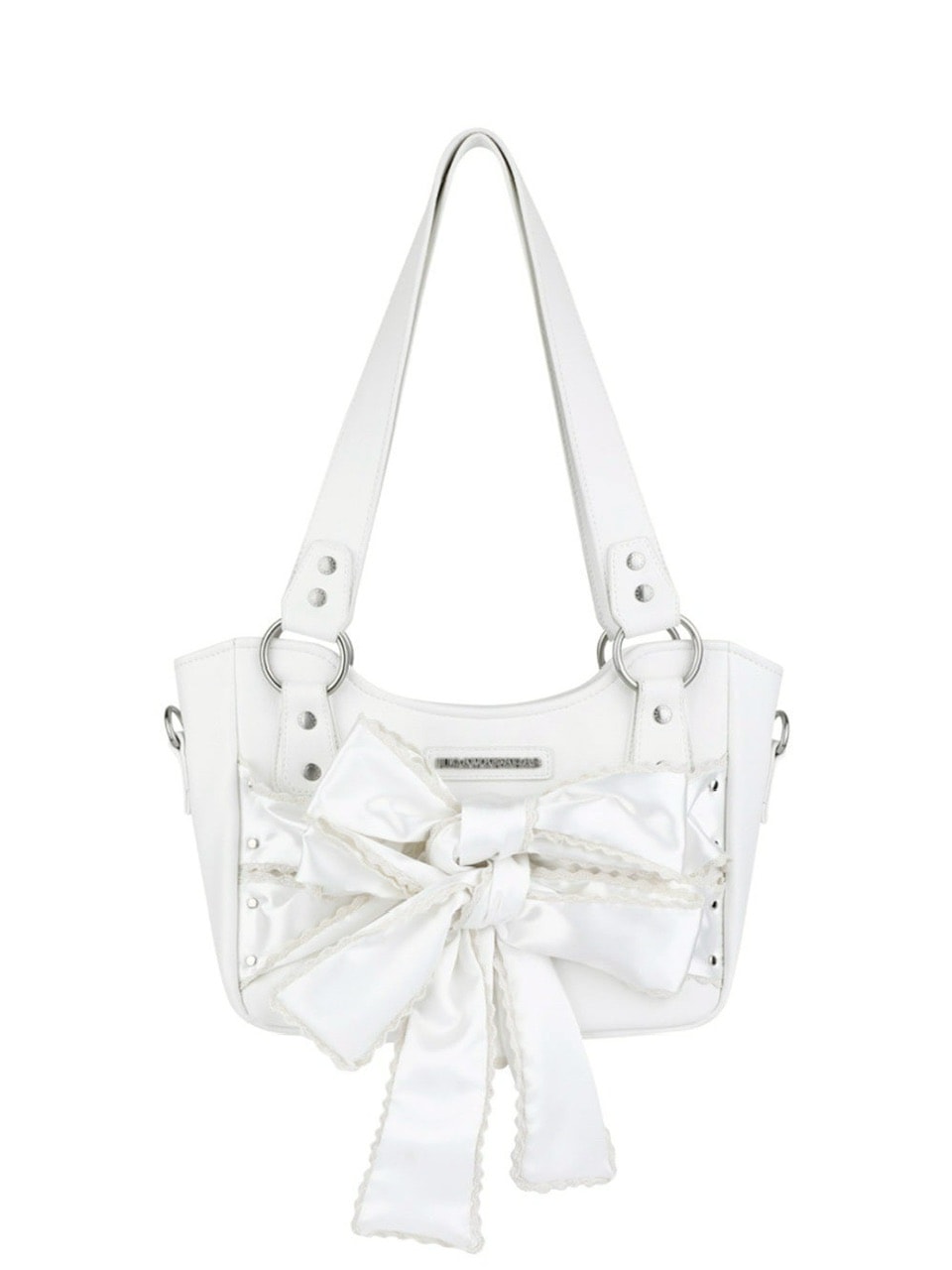 【IUGAMAKARAS】Laced Ribbon Leather Shoulder Bag