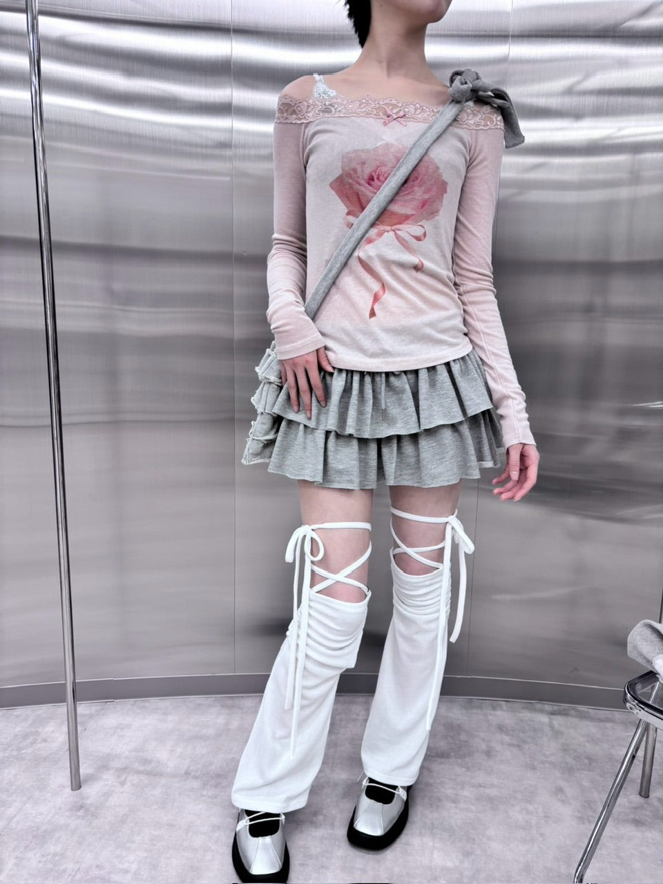 受注制【nmtc +】rose off long sleeve (3color)