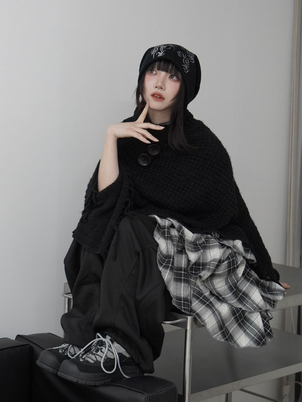 【Nerd out XU】waist rope loose sweat pants (2color) / 【ナードアウトエックスユー】ウエストロープルーズスウェットパンツ