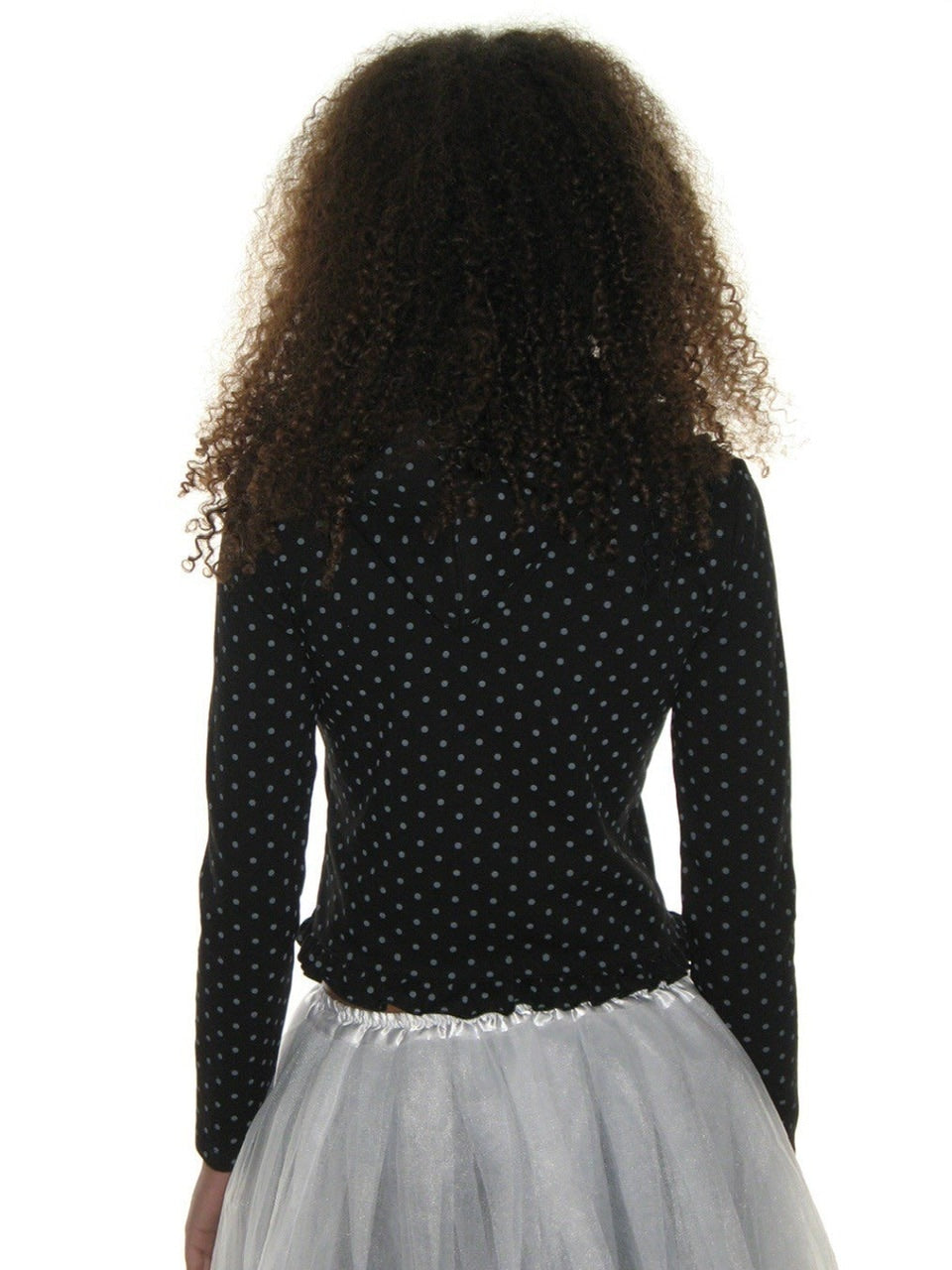 【CRANK】DOT FRILL HOODIE / 【クランク】ドットフリルフード付き長袖Tシャツ