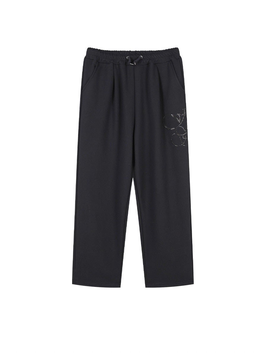 【HOLY NUMBER 7】HIPHOP OVER BALLOON FIT CUBIC LETTERING TRAINING PANTS