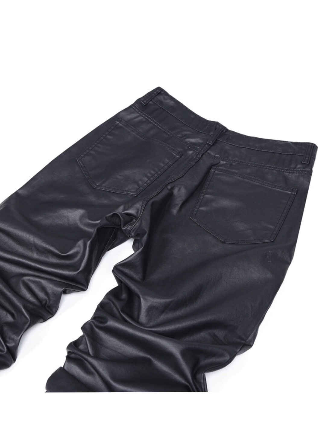 SURGERY ブラック カーゴパンツ L SURGERY】surgery long length double jeans (coated black