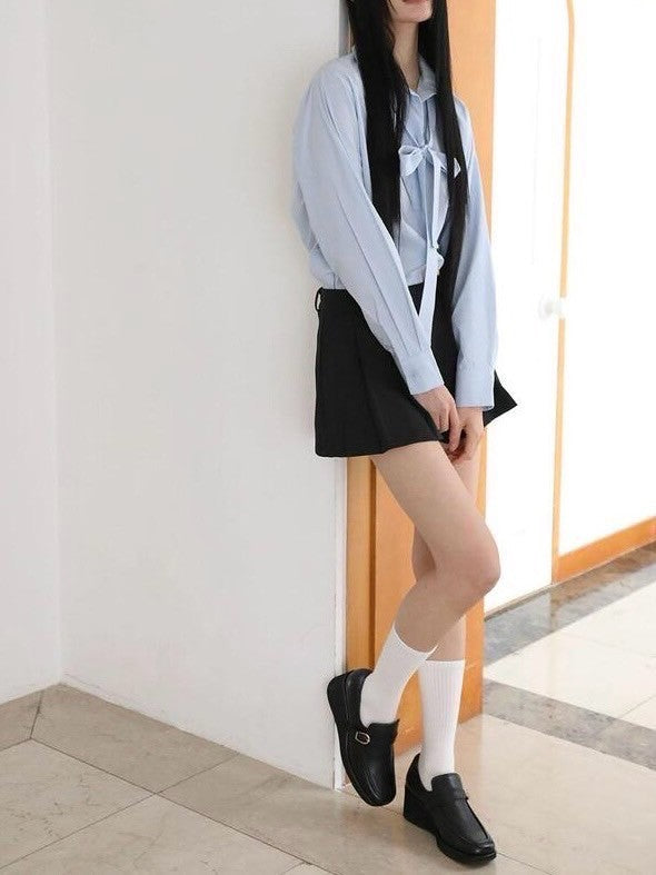 【Uglyshadow】TIE HALF SHIRT