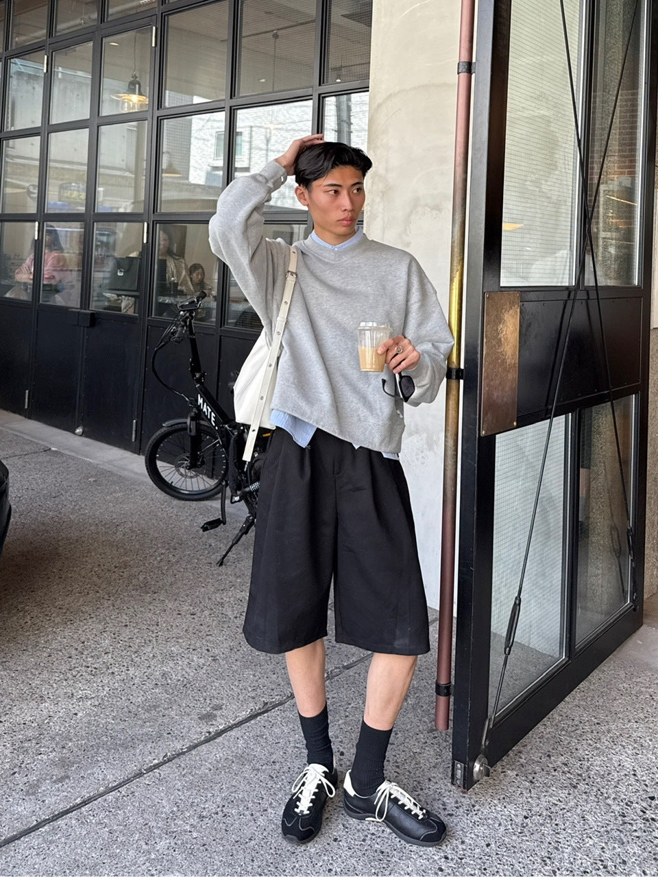 東京店WEB限定受注制【Chikashitsu +】PU Leather cross bag (4color)