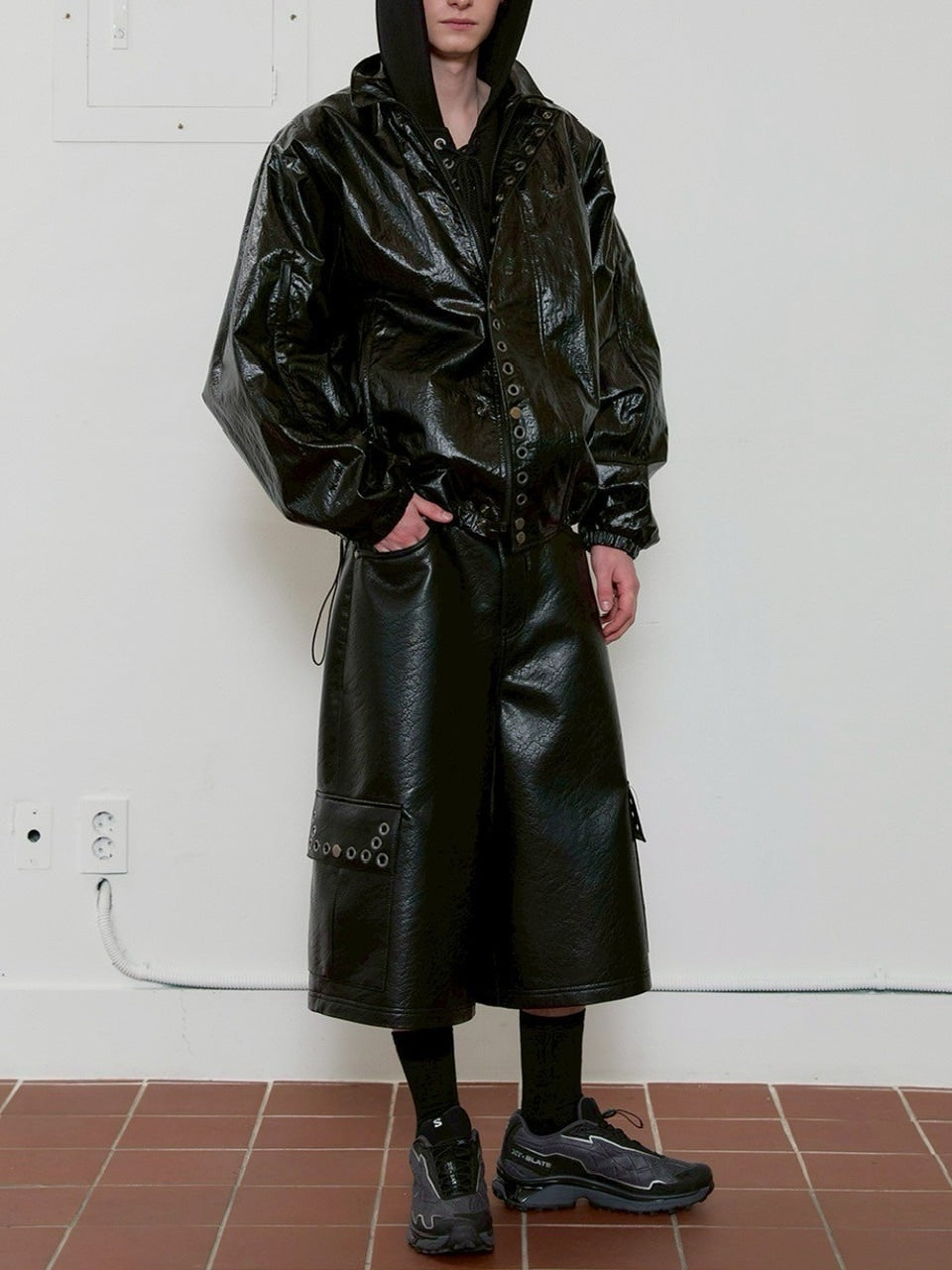 【ESC STUDIO】eyelet wind breaker jacket