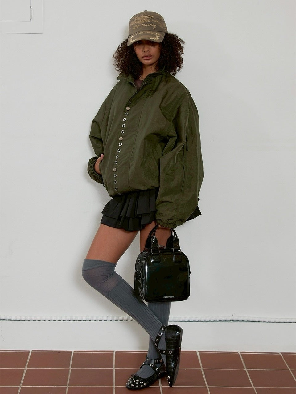 【ESC STUDIO】eyelet tote bag