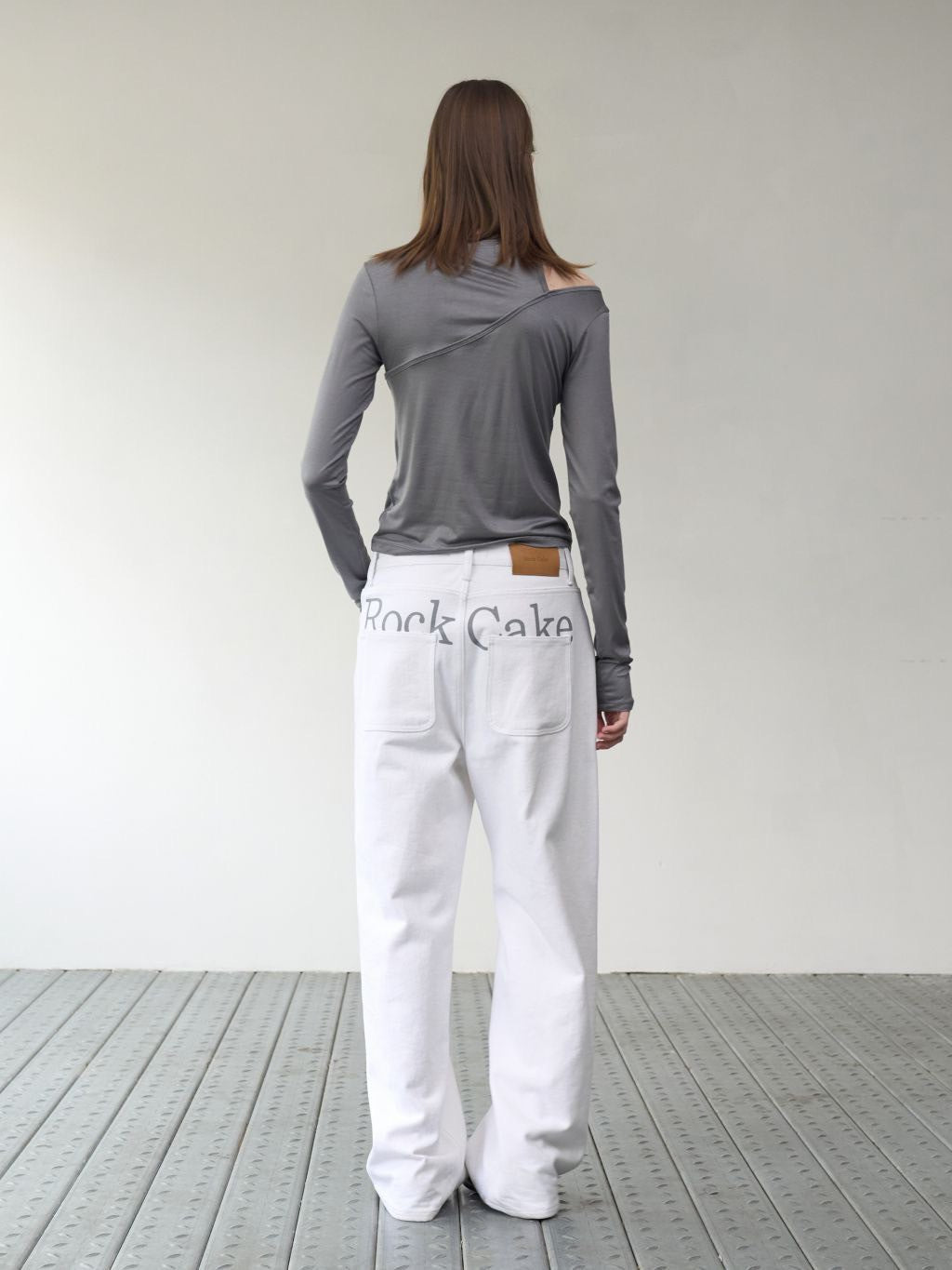 【ROCK CAKE】One Shoulder Layered Top