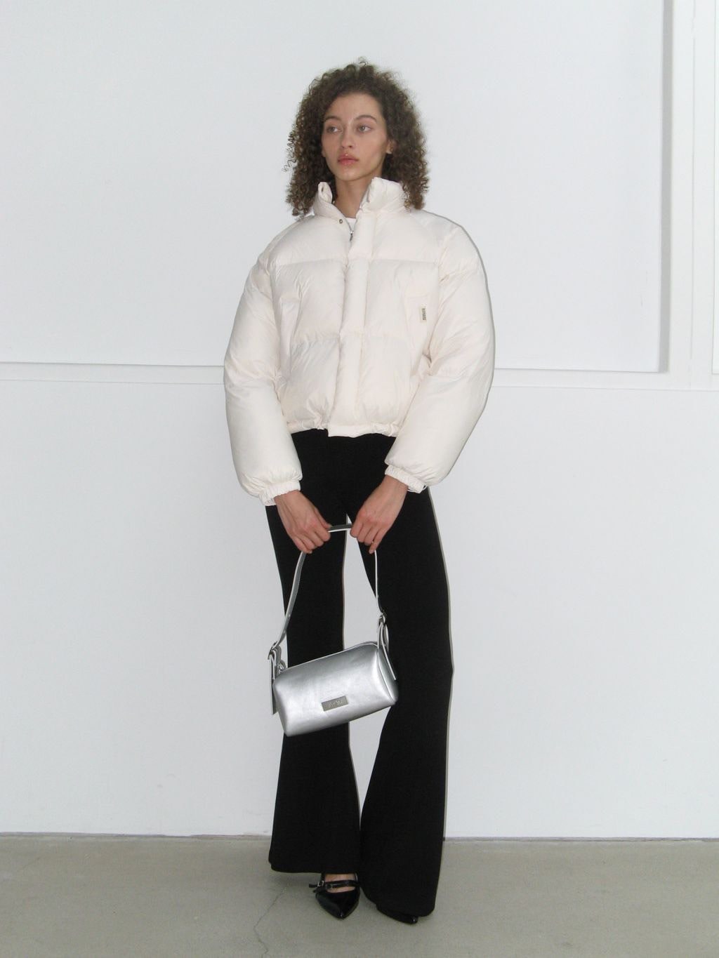 【ROCK CAKE】Square Leather Belt Shoulder Bag