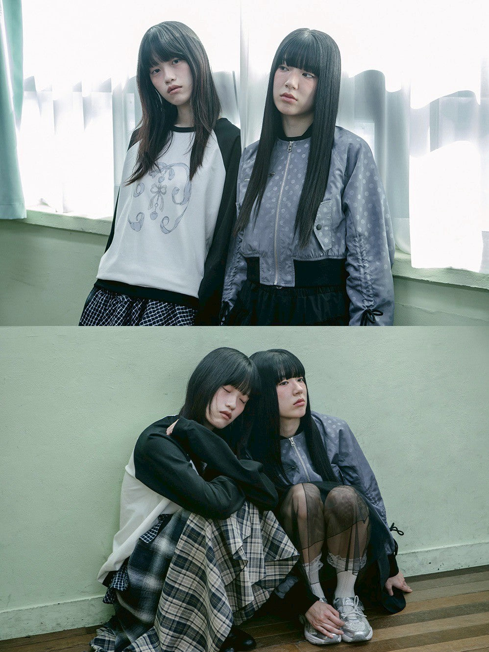 【TUOMIO】RIBBON DOT BOMBER