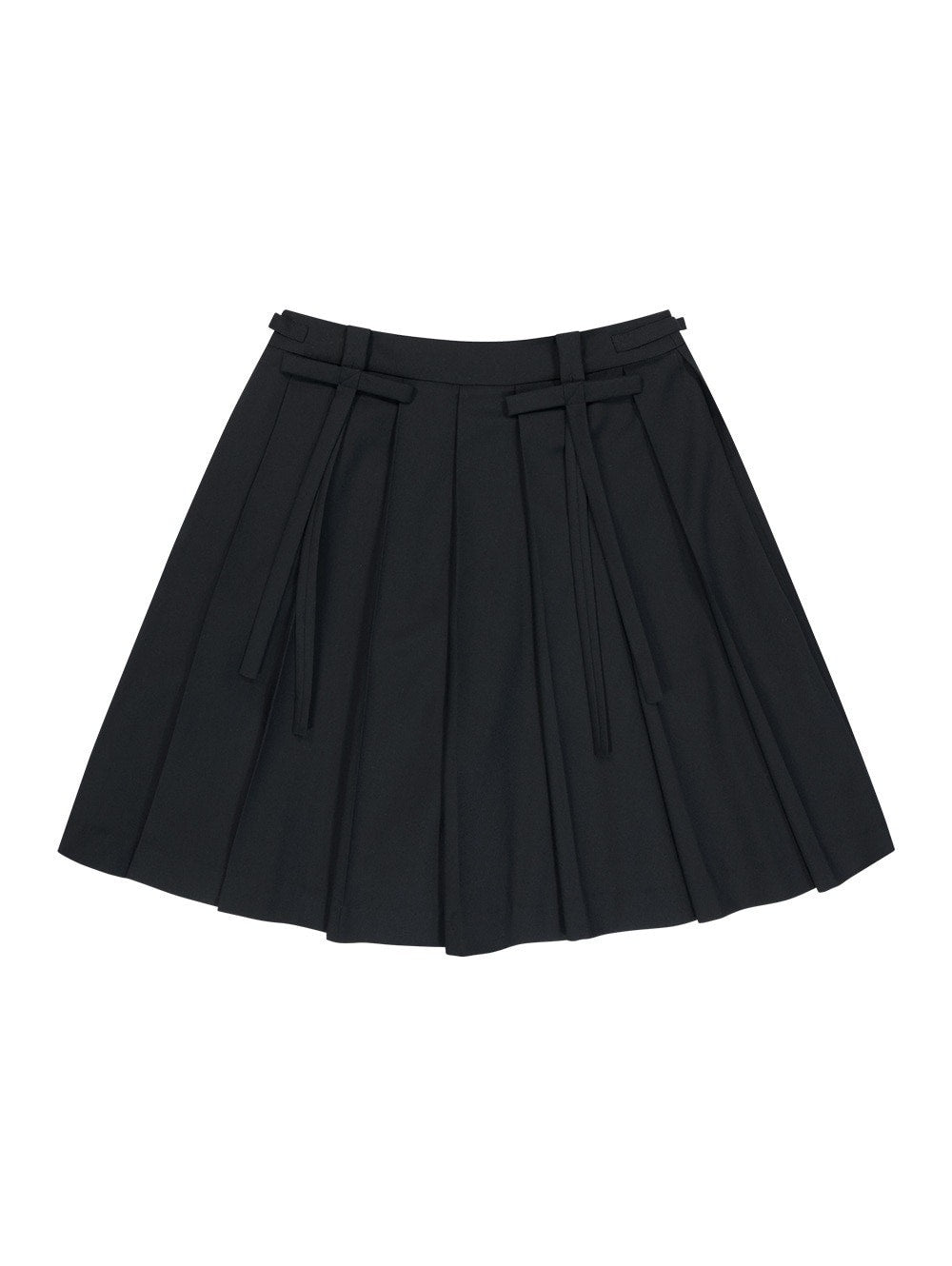 【TUOMIO】MIDI PLEATS RIBBON CULOTTES