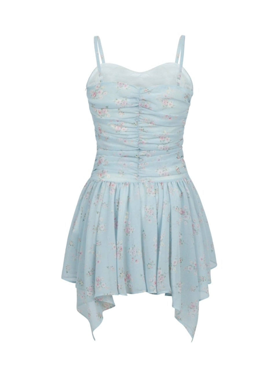 【ODDONEOUT】FLOWER SHIRRING ONE PIECE / 【オッドワンアウト】フラワーシャーリングキャミソールワンピース