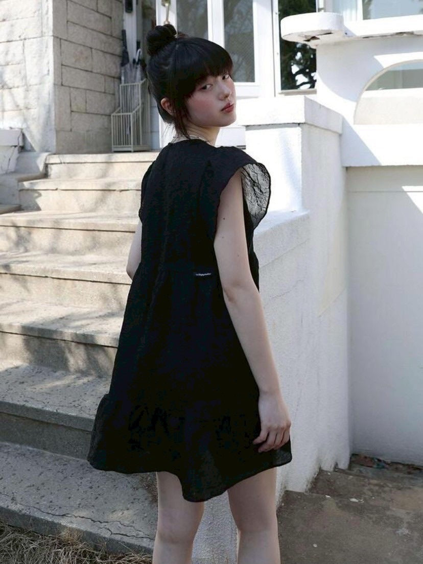 【Uglyshadow】FLOWER RUFFLE DRESS