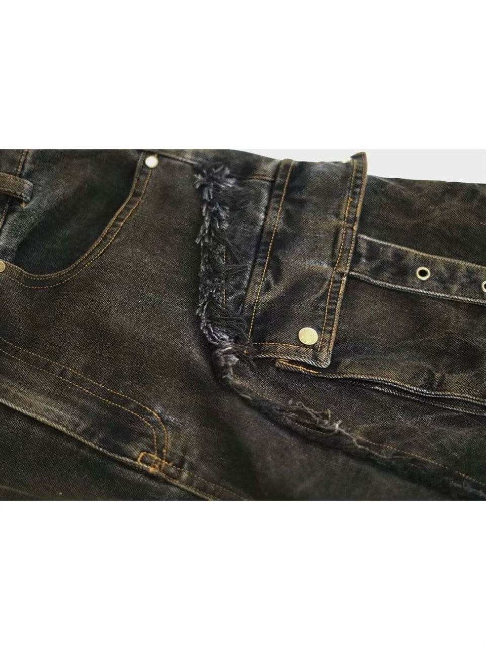 【Cest Nous】Denim Capri Pants