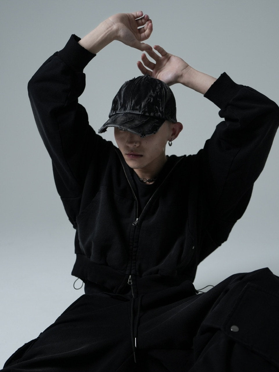 【CHIKASHITSU PLUS HIGH】Overdyed denim cap