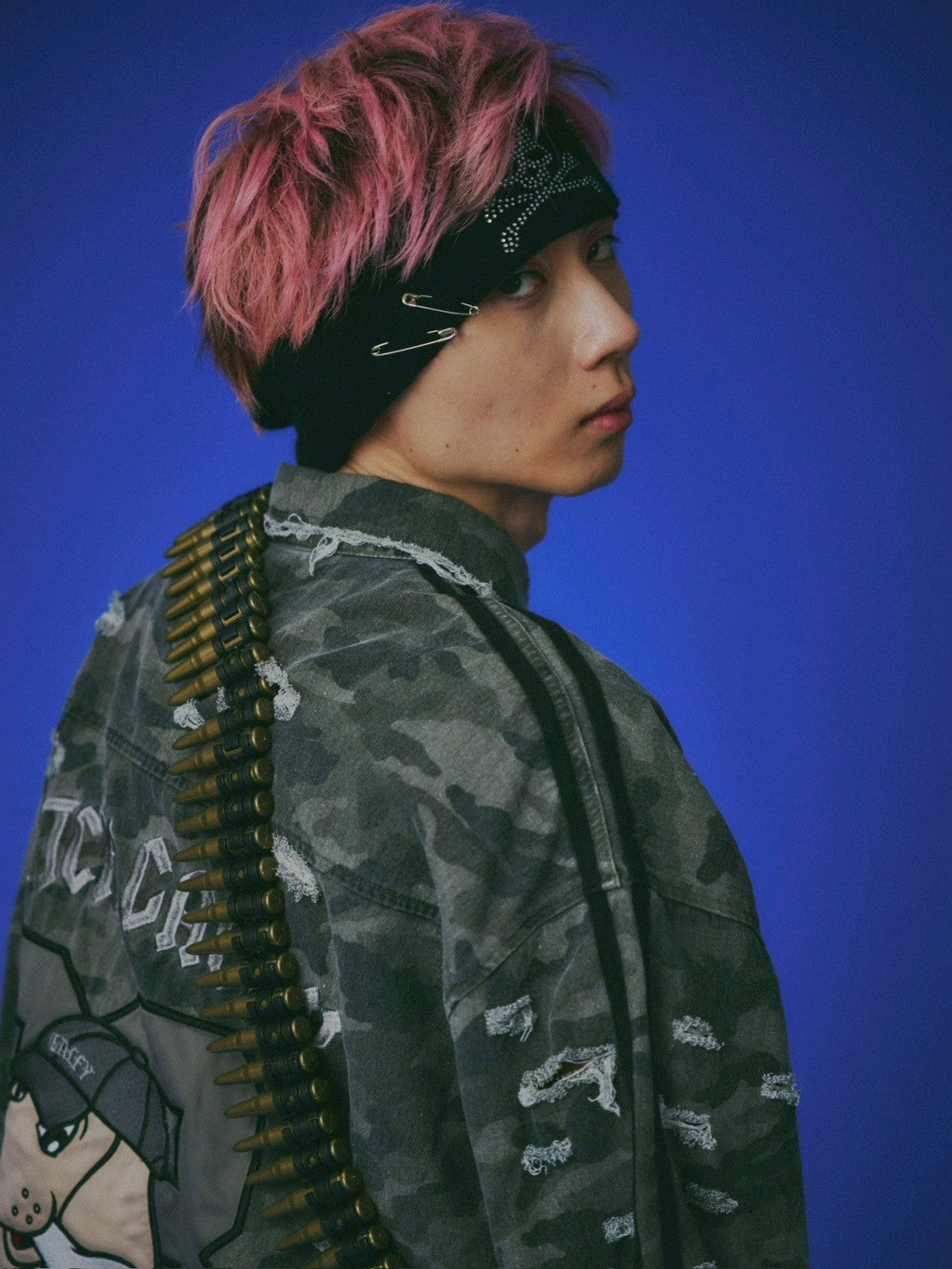 【GALFY】カモフラかも？ボロボロシャツ