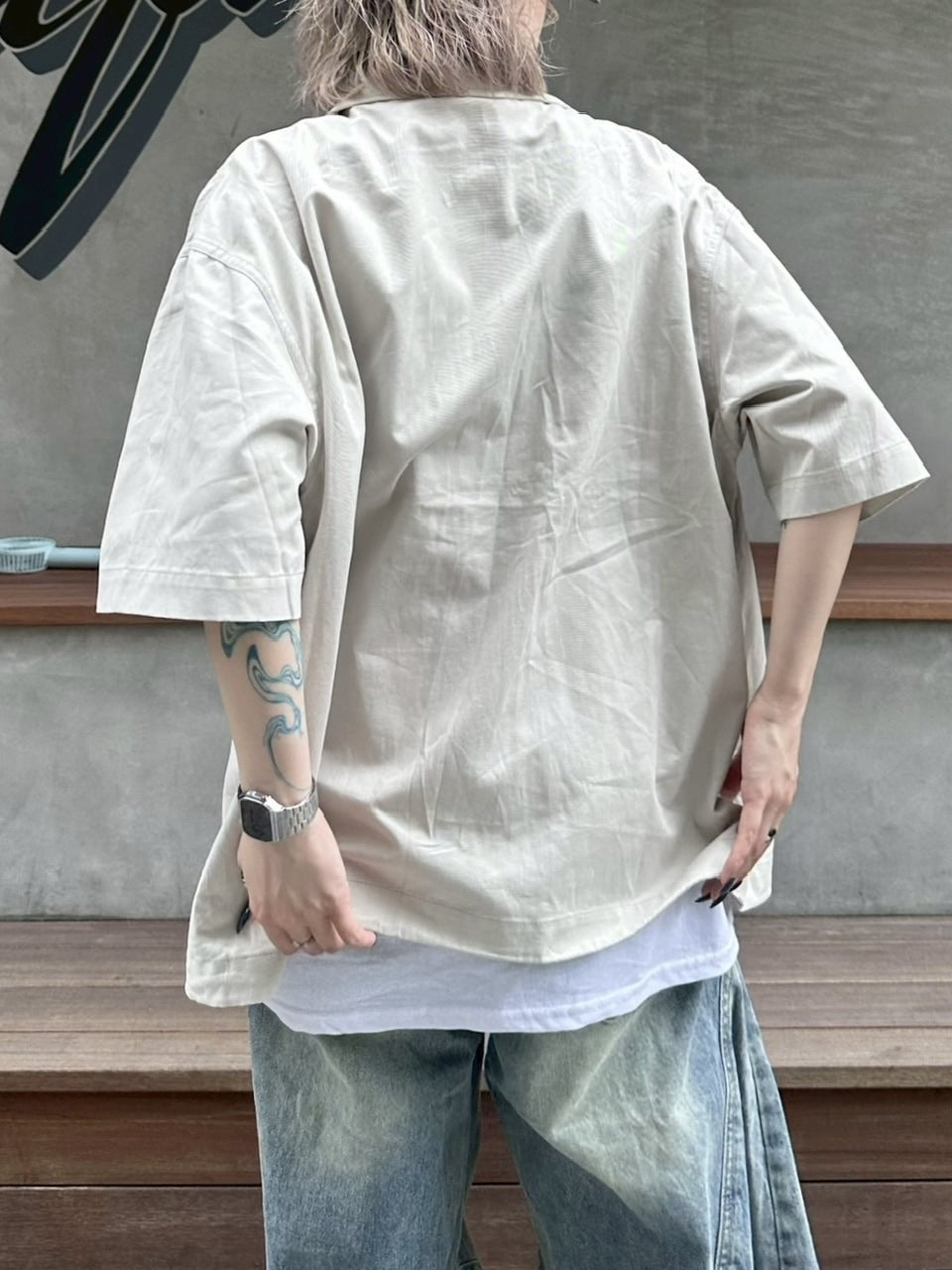 受注制【youll】rib cotton shirt jacket (2color)