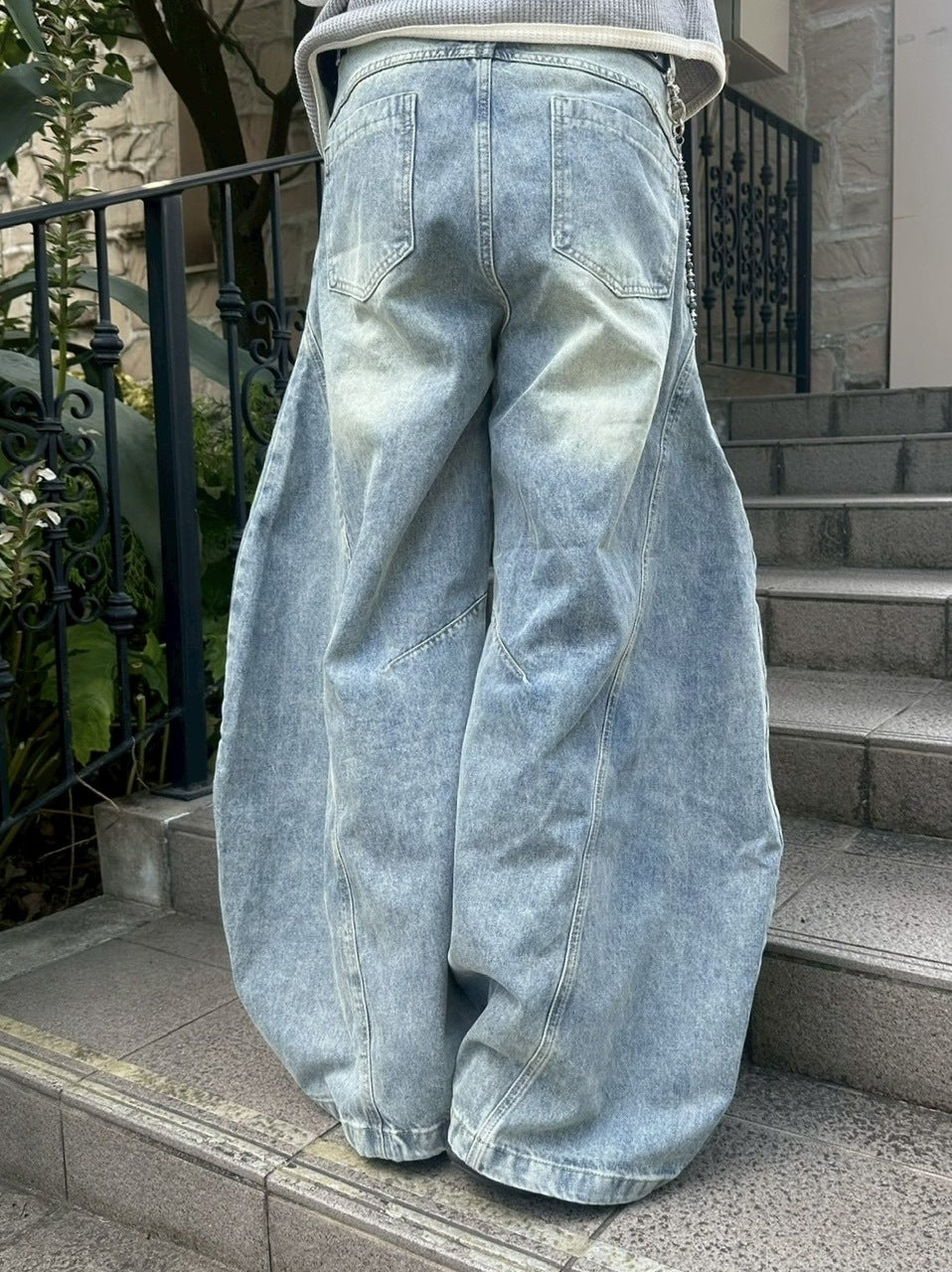 受注制【youll】vintage balloon denim pants