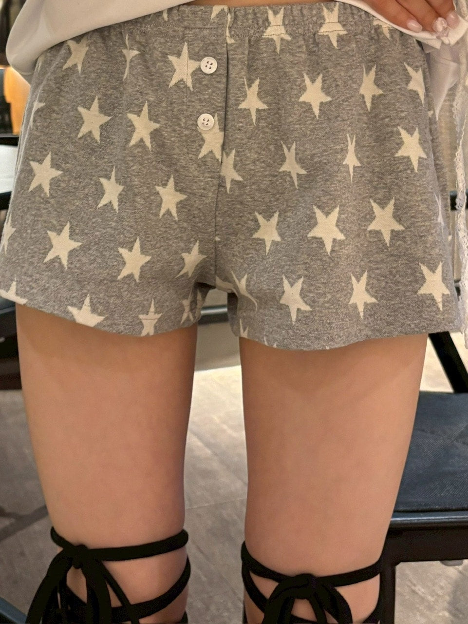【SETUP‐EXE】STAR SHORT PANTS / 【セットアップエグゼ】スターショートパンツ