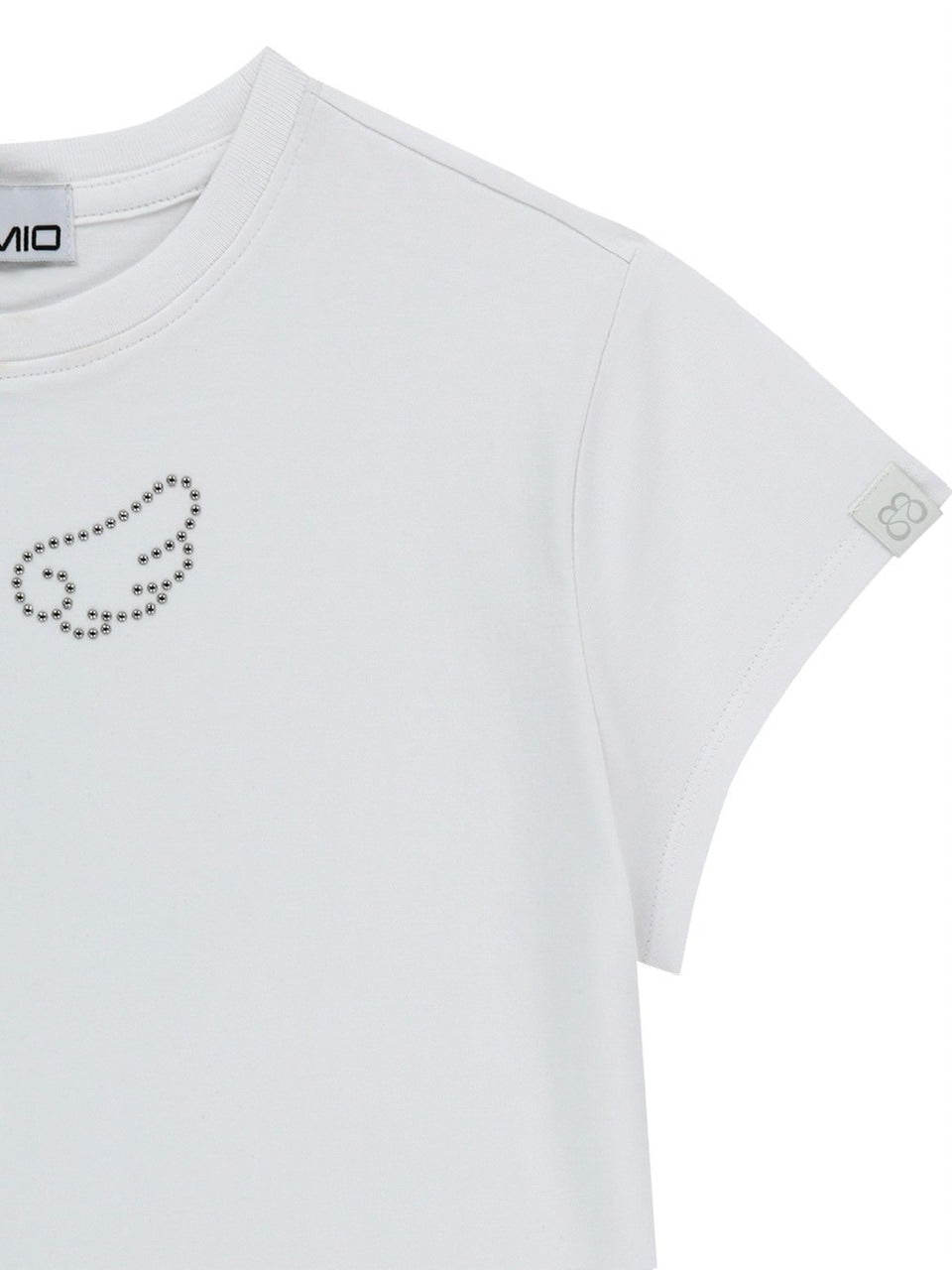 【TUOMIO】ANGEL STUD BABY T-SHIRT / 【トゥオミオ】エンジェルスタッズベイビー半袖Tシャツ