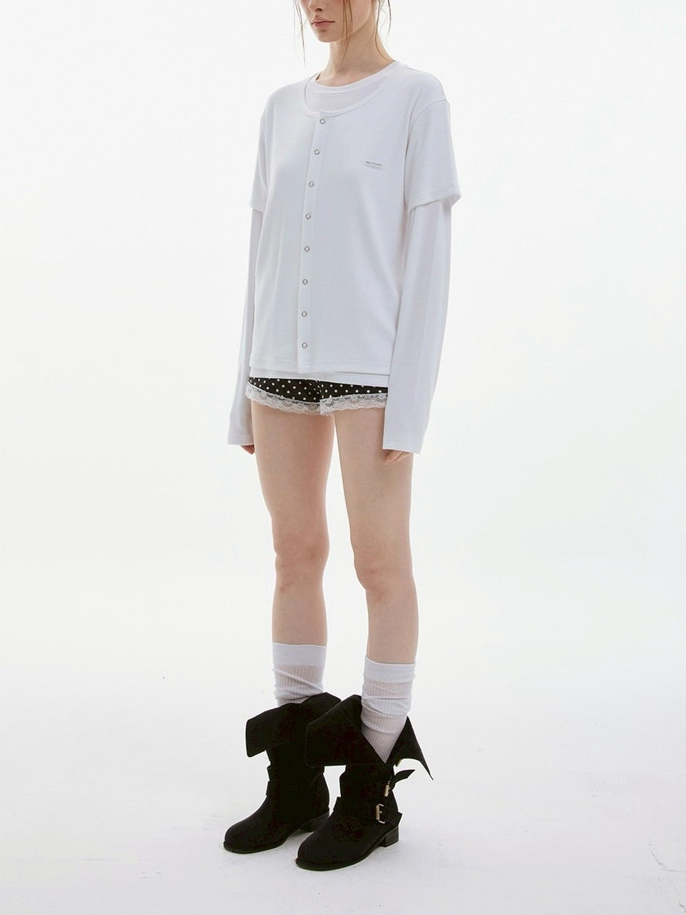 【ESC STUDIO】soft double t-shirt/ 【イーエスシーステュディオ】ソフトダブル長袖Tシャツ