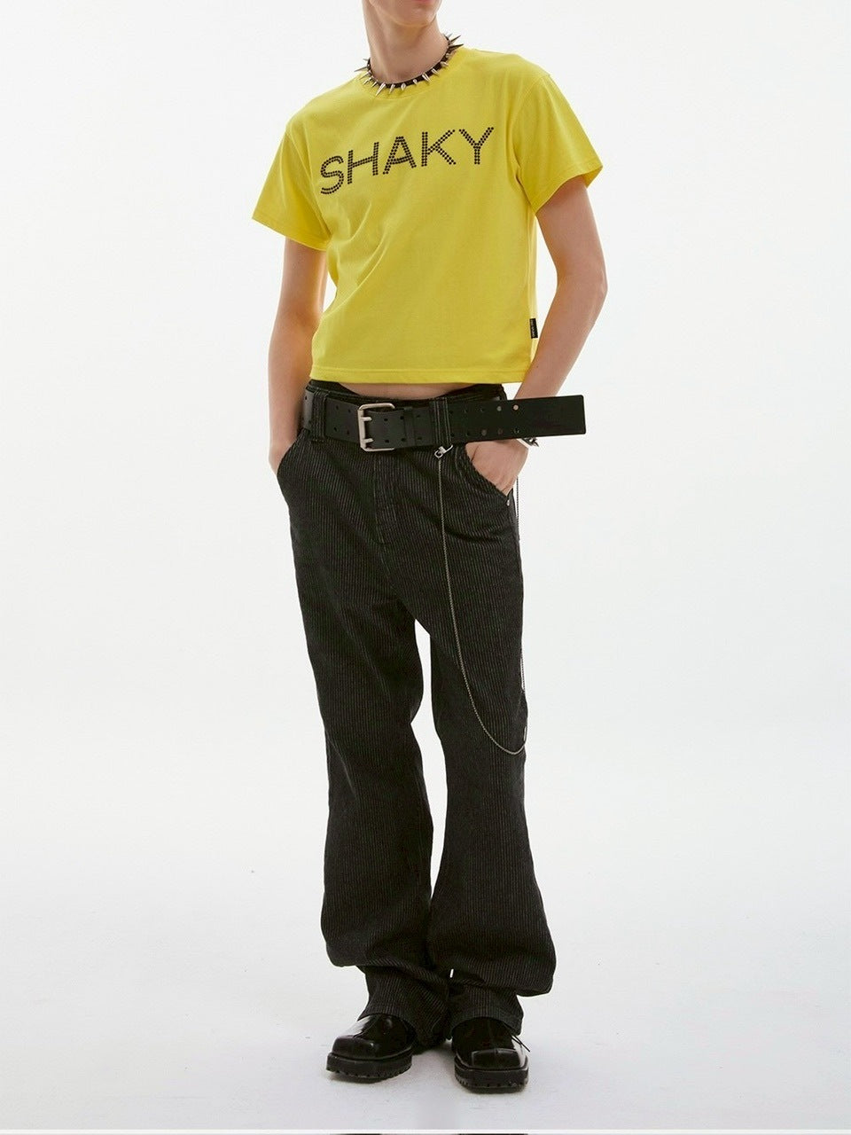 【ESC STUDIO】shaky t-shirt/ 【イーエスシーステュディオ】シェイキーロゴ半袖Tシャツ